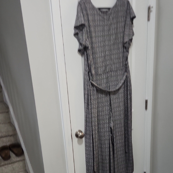 Rafaella Wide Leg Jumpsuit – Black/White Print - 2XL - Picture 7 of 10